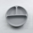 thumbnail image 4 of ievspot 1 Pcs Silicone Baby Plate, Round Suction Cup Compartment Plate, BPA Free Silicone 3 Compartment Baby Plate, 4 of 8