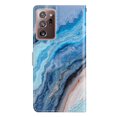 thumbnail image 4 of Nalacover Wallet Case for Samsung Galaxy Note 20 Ultra with Painting Pattern PU Leather Magnetic Kickstand Flip Folio Cover, Card Slots Holder Soft Silicone Shockproof Protective Case, Blue Marble, 4 of 8