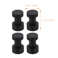 thumbnail image 5 of ifundom Wall Mounted Bathroom Hooks, Strong and Sturdy Black Metal, 4 Pieces for Home Organization and Towel Hanging, 5 of 6