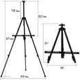 thumbnail image 5 of 66" Reinforced Artist Easel Stand, Extra Thick Aluminum Metal Tripod Display Easel with Portable Bag for Drawing and Displaying, 5 of 7