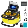 thumbnail image 1 of Pipe Inspection Camera – Sewer 98.4FT Cable – 4.3" HD Color LCD & DVR – 1200TVL 17mm Stainless IP68 Probe – 6 Adjustable LEDs – 8500mAh Battery – 16GB Card, 1 of 8