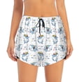 thumbnail image 2 of Pofeuu Cute Shark Print Women's Athletic Shorts Running Workout Shorts Tummy Control Quick Dry Gym Shorts with Pockets Double layer sports shorts-XX-Large, 2 of 7