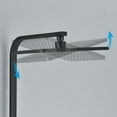 thumbnail image 5 of Matte Black Bathroom Shower System with Shelf Hand Shwoer Single Handle Four Buttons Display, 5 of 8
