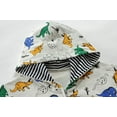 thumbnail image 3 of POPTEM Dinosaur Hoodies Toddler Boys Jacket Zip Up Hooded Sweatshirt Graphic Hoodies Kids Clothes 4T, 3 of 7
