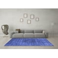 thumbnail image 3 of Ahgly Company Machine Washable Indoor Rectangle Oriental Blue Industrial Area Rugs, 8' x 10', 3 of 4
