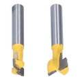 thumbnail image 4 of Fresa, 2 piezas, vástago de 1/4, cuchillo para carpintería, fresa para carpintería, verdadera excelencia, 4 of 8