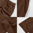 thumbnail image 6 of Resicozy Baggy Sweatpants Men Wide Leg Sweats Pants Drawstring Elastic Waist Loose Y2K Joggers with Pockets Coffee 3XL, 6 of 7