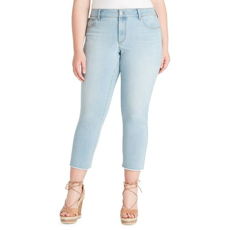 jessica simpson plus size arrow straight ankle jean