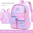 thumbnail image 2 of xiaxaixu Kids Toddler Girls Backpack Starry Rainbow Pattern Lightweight Large Capacity Pupil Schoolbag Princess Casual Daypack, 2 of 5