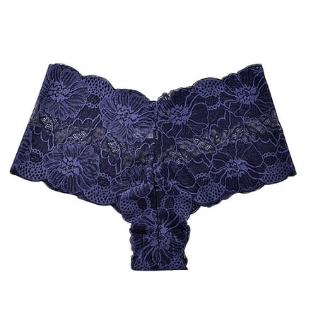 OGLCCG Women Floral Lace Underwear Plus Size Breathable Seamless High Waist Bikini Panty Brief Solid Color Soft Stretch Underpants