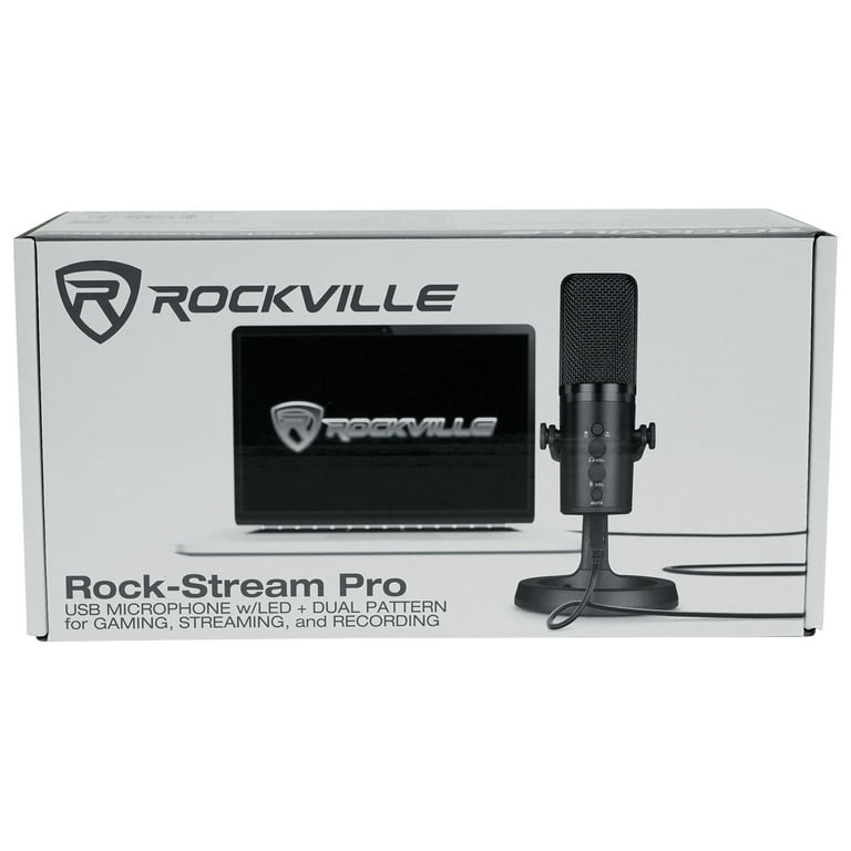Rockville ROCK-STREAM PRO USB Microphone iPhone/Smartphone/iPad/Tablet Mic