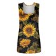 thumbnail image 2 of Gibobby Camiseta sin mangas con cuello cuadrado para mujer, informal, sin mangas, con dobladillo curvo plisado(Morado,CH), 2 of 4