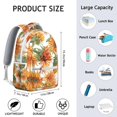 thumbnail image 6 of Trendy Sunflower Floral Backpack for Women - Lightweight Durable School Backpack with Multiple Pockets, Padded Straps for Comfort, Cute Flower Pattern Design Perfect for Work Travel Daily Use, 6 of 6
