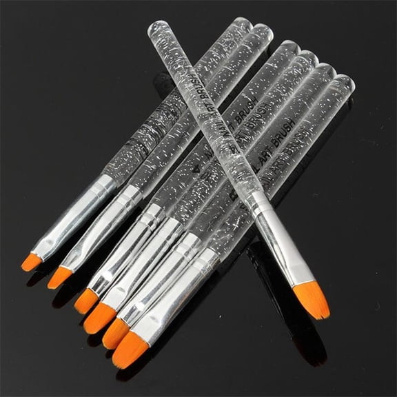 7Pcs Uv Gel Acrylic Design Builder Painting Nail Art Brush Pen Tool Set
