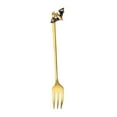 thumbnail image 4 of Lipstore Single Cutlery Dinnerware Cookware Portable Flatware Halloween Tableware for Tea Gold Fork, 4 of 8