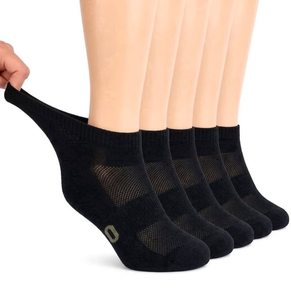 Diabetic Ankle Socks for Men Women Non Binding Loose Fit Breathable Socks for Neuropathy Edema Foot Health Daily Wear 5 Pairs