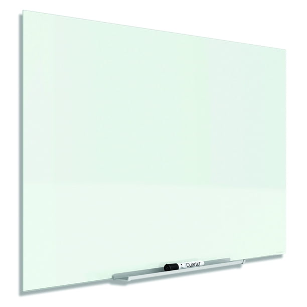 Quartet InvisaMount Glass DryErase Board 85 x 48 White Surface