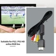 thumbnail image 4 of VONKY AV Line 3 RGB Audio Cable Line Replacement for PS2 Video Game Accessories 1.8 Meter, 4 of 5