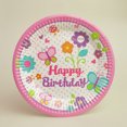 thumbnail image 4 of 40PCS Disposable Dinnerware Set Flower Bee Paper Plate Paper Cup Party Supplies, 4 of 7