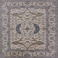 thumbnail image 1 of Ahgly Company Indoor Square Mid-Century Modern Khaki Rose Pink Oriental Area Rugs, 7' Square, 1 of 6