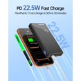 thumbnail image 2 of Power Bank GENSROCK CK25100 de 10000 mAh, PD 22,5 W, doble USB, 2 of 7