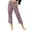 F01-Purple, variant on FYDUU Women's Straight Leg Pants Solid Color Elastic Waist Button Casual Trousers Pants With Pockets Womens Business Work Slacks Comfy Casual Pant