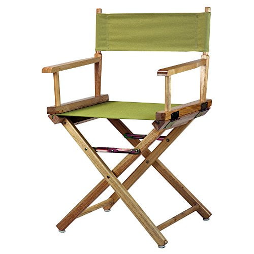 Casual Home 18" Directors Chair Natural Frame with Olive Canvas
