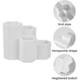 thumbnail image 3 of (White) Hexagonal Pen Holder, Plastic Hexagonal Pen Holder, Pencil Organizer, Stationery Hexagonal Pen Holder, Multifunction Pencil Container, Pencil Pot, 3 of 5
