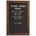 thumbnail image 1 of Aarco Products WDC3624 1-Door Bord de Lettre Modifiable - Noyer, 1 of 1