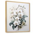thumbnail image 2 of Designart "Tranquil Black And White Orchid" Orchids Floater Framed Canvas Prints, 2 of 5