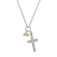 thumbnail image 2 of Delight Jewelry Gold-tone Mini Year 2025 I Set You Apart Engraved Cross Zoey Necklace, 28", 2 of 4