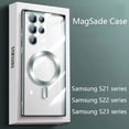 thumbnail image 2 of Funda de teléfono móvil con succión magnética, carcasa suave con todo incluido, transparente, anticaída, adecuada para Samsung S23, S22ultra, 21 Plus, S24u, 2 of 5