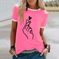 thumbnail image 4 of Eashery Womens T Shirts Crew Neck Tops Soft Womens Tshirt Dress Pink Medium, 4 of 4