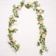thumbnail image 3 of Simulación de enredadera de flores de baya de camelia, enredadera de hojas de eucalipto, enredadera decorativa para bodas, 3 of 6