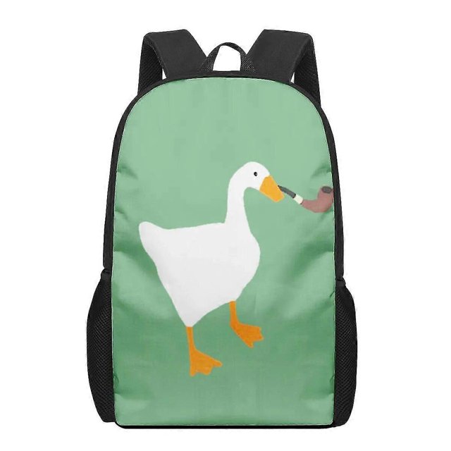CHAO Mochilas escolares con diseño romántico de pareja de gansos y puesta de sol para niños y niñas, mochilas para estudiantes de primaria, mochilas para niños y adolescentes, mochilas de gran capacid
