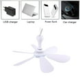 thumbnail image 5 of Sinyiin 6 Leaves USB Ceiling Fan Air Cooler Hanging Tent Fans for Camping Bed Dormitory, 5 of 13