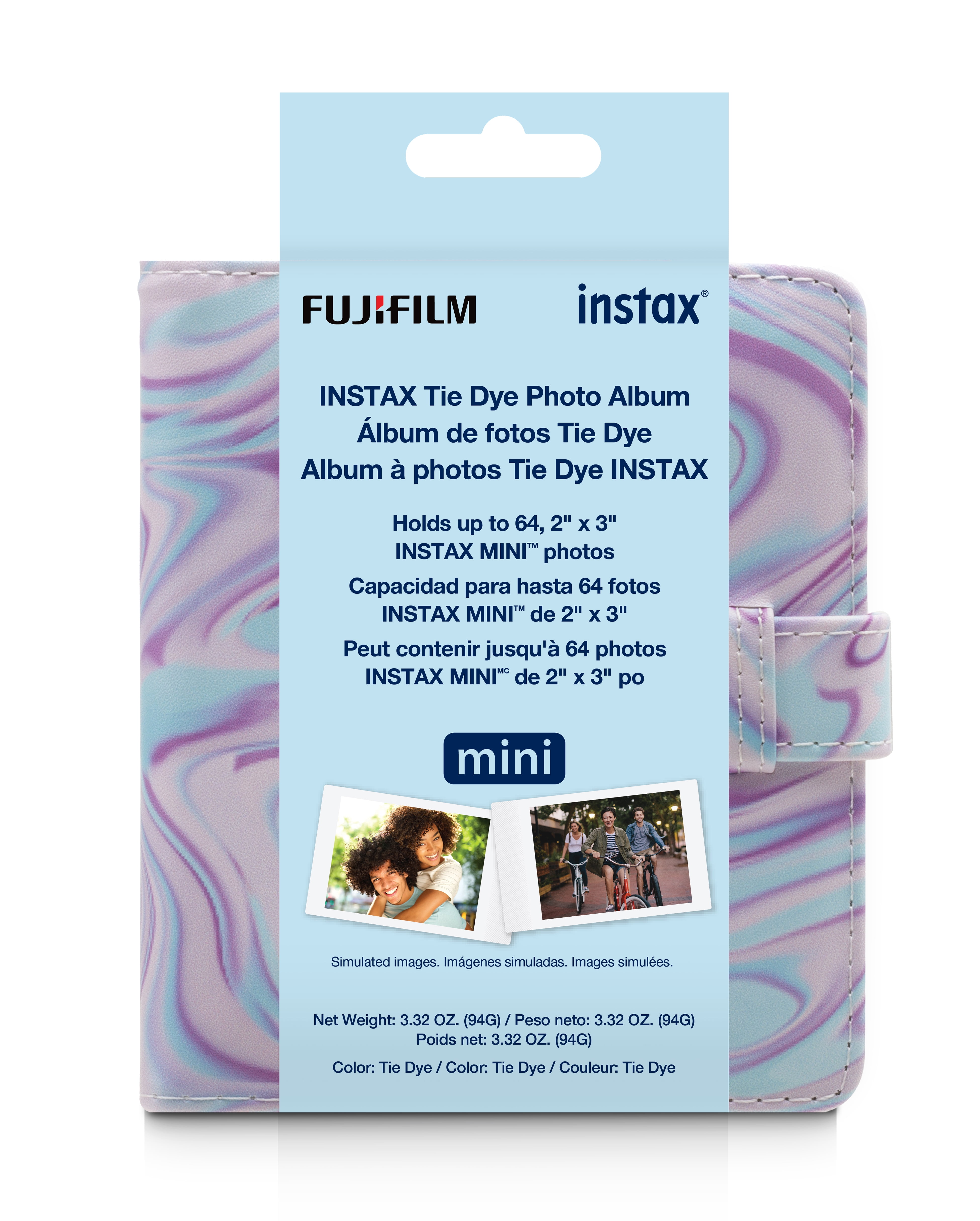 Fujifilm Instax Mini Tie-Dye Photo Album for 2 x 3 Photo Print sizes