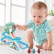 thumbnail image 5 of Juego de pistas de carreras de dinosaurio con música y luces Dinosaur Track Sliding Toy para niños, 5 of 9