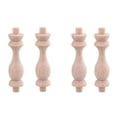 thumbnail image 3 of 20 Pcs 7.6X1.8cm Beech Unpainted Unfinished Wood Craft Spindles Baluster for Home Restaurant Decor Repair Decoration, 3 of 6
