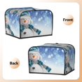 thumbnail image 6 of Cauagu Christmas Snowman In The Snow for 4 Slice Toaster Cover (11.4''×7.9''×7.5'') Bread Machine Cover Toaster Protector Kitchen Appliance Dust Cover, 6 of 7