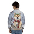 thumbnail image 5 of Playful Shiba Inu Welcomes Winter Snowy Day with Cardinal Bird All Over Print 3D Baseball Jacket Shibas Dog Lovers Gifts Idea Bomber Jacket Softball - 12017, 5 of 6