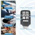 thumbnail image 3 of Unique Bargains 7 Button 433MHz 47 Chip Keyless Entry Remote Control KR5V2X for Honda Civic CR-V, 3 of 7