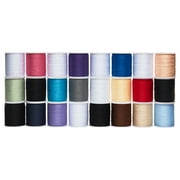 Allary Multi-Color 100% Polyester Sewing Thread, 200 yd (24 Piece)