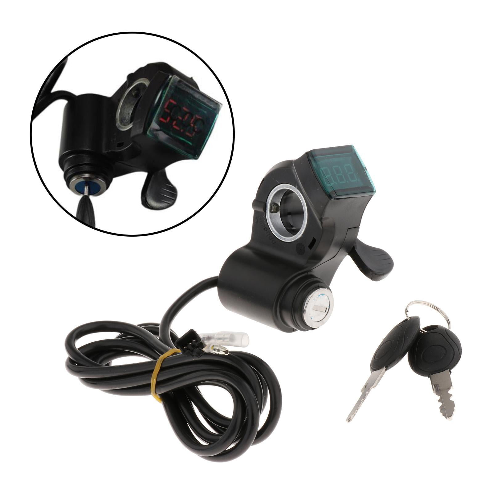 1pc 12V-99V Portable Thumb Throttle Digital Battery Voltage