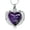 Silver-Purple, variant on Heart Urn Necklace for Ashes Cremation Angel Wings Heart Urn Necklaces Ashes Urn Jewelry for Women Men with Birthstone Mini Keepsake Urn Memorial Ash Jewelry