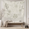 thumbnail image 5 of Green Spring Flowers Large Tapestry for Bedroom Wall Hanging Tapestry, Vintage Leaves Country Rustic Ceiling Backdrop Tapestries Poster Blanket Wall Decor for Teens Room Living Room Dorm 100" x 59", 5 of 8