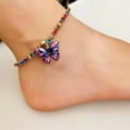 thumbnail image 3 of Xinyolin Women Anklet Butterflies Rhinestones Jewelry Shining Adjustable Foot Bracelet Beachwear, 3 of 7