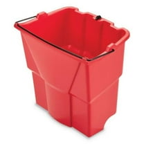 Rubbermaid RCP2064907 18 qt Plastic WaveBrake 2.0 Dirty Water Bucket, Red