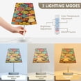 thumbnail image 4 of Colorful Flower and Mushroom Desk Lamp LED Table Nightstand Lamps with 3 Color Temperatures for Home Bedroom Living Room Decor 6x11, 4 of 8