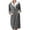 Grey, variant on Women's Star Print Fleece Bathrobe, Long Length Plush Robe, Soft Cozy Loungewear, Knee Length Gown with Pockets, Comfortable Spa Style Robe for Women Blue L